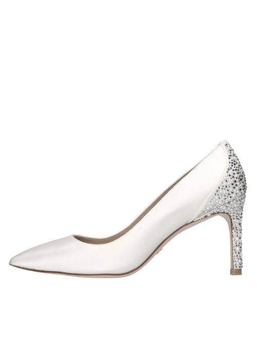 Décolleté in raso ed applicazioni STUART WEITZMAN | ROYALE PEARL 4509596446BIANCO